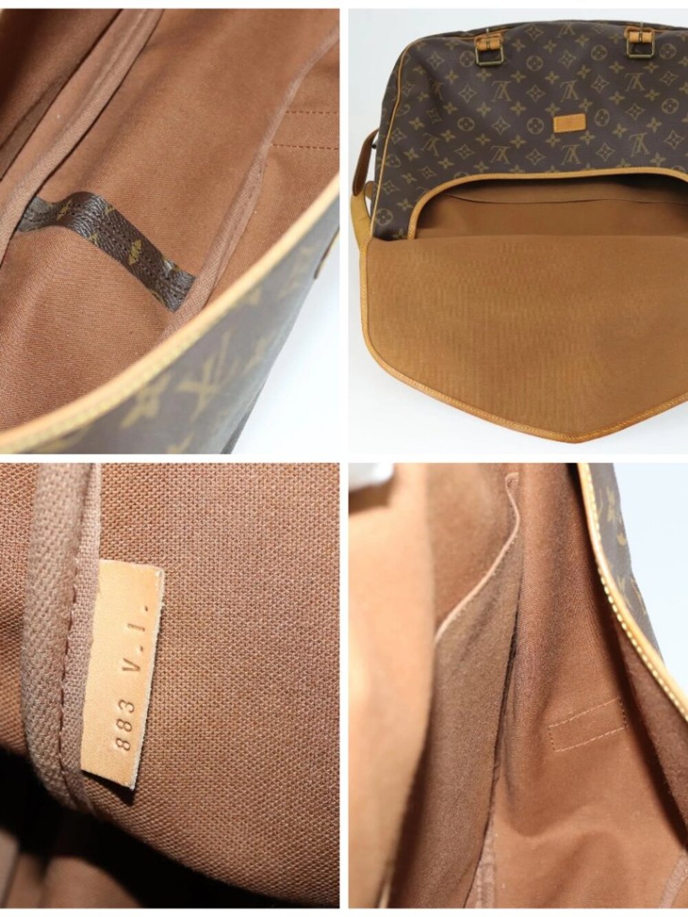 LOUIS VUITTON Monogram Saumur 43 Shoulder Bag M42252 LV Auth 163436 - Picture 15 of 16